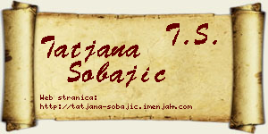 Tatjana Šobajić vizit kartica